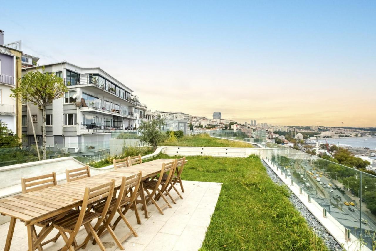 Excellent Flat W 360 Bosphorus View In Cihangir Istambul Exterior foto